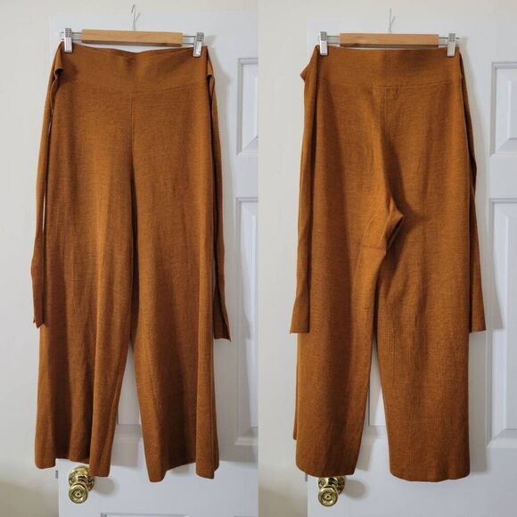 Anthropologie Linette Cropped Wide Leg Knit Pant S $130 - Picture 4 of 8